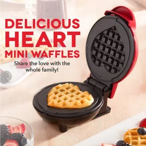 220V EU Plug Mini Electric Waffles Maker Bubble Egg Cake Oven Breakfast Love Heart Shaped Waffle Maker Cooking Appliance